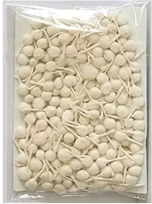 PujaHome Handmade Round Cotton Wicks